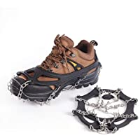 Los mejores  - Suntapower Crampones- 18 Dientes Claws multifunción Antideslizante Ice Craat Crampones con Cadena de Acero Inoxidable…